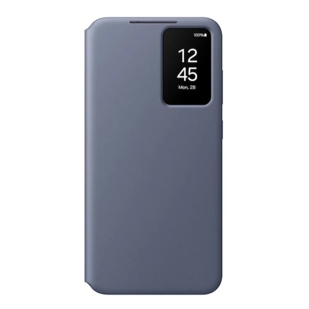 Galaxy S24+ S-View Wallet Case, Violet +‎ FREE Anti-Reflecting Protector
